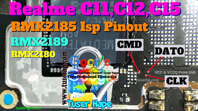 Realme C11 C12 RMX2185 ISP PinOUT Test Point EDL Mode 9008