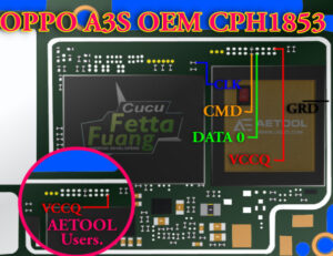 Oppo A S Cph Isp Pinout To Hard Reset Frp Bypass Emmc