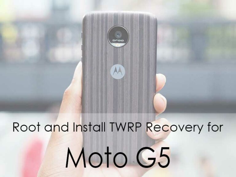 Official Twrp Recovery On Moto G5 How To Root And Install 9160