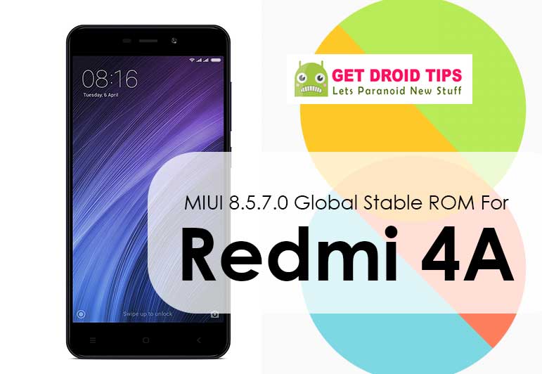 Download Install Miui 8 5 7 0 Global Stable Rom For Redmi 4a