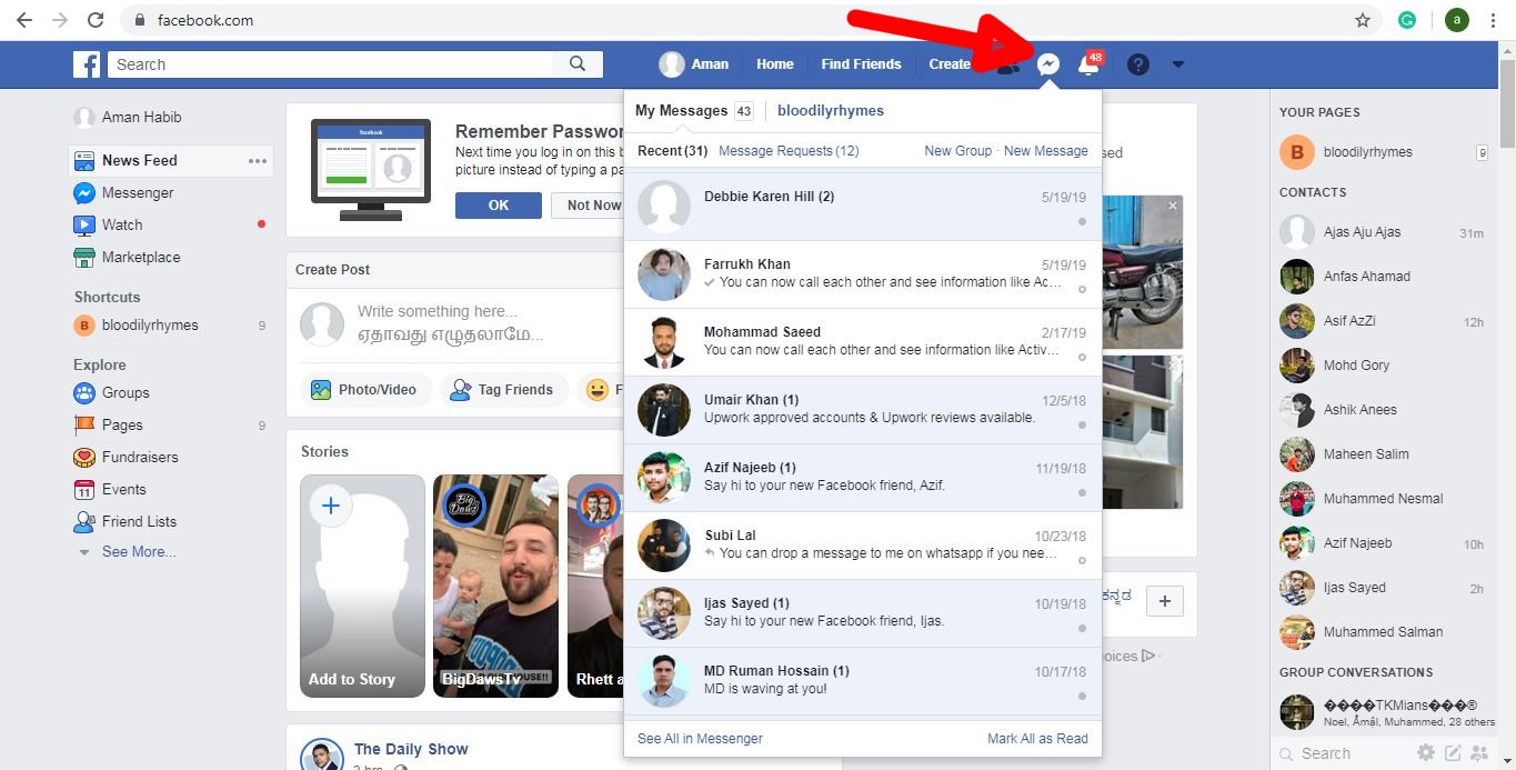 How to Mark a Facebook Message as Unread or Unseen?