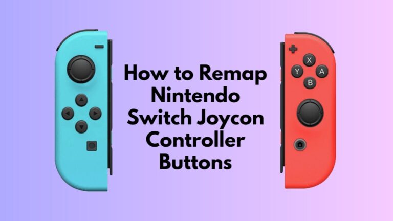 How To Remap Nintendo Switch Joycon Controller Buttons