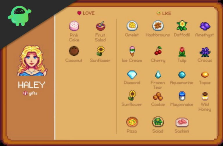 Stardew Valley List Of Gifts Each Villager Likes And Loves 768x504 
