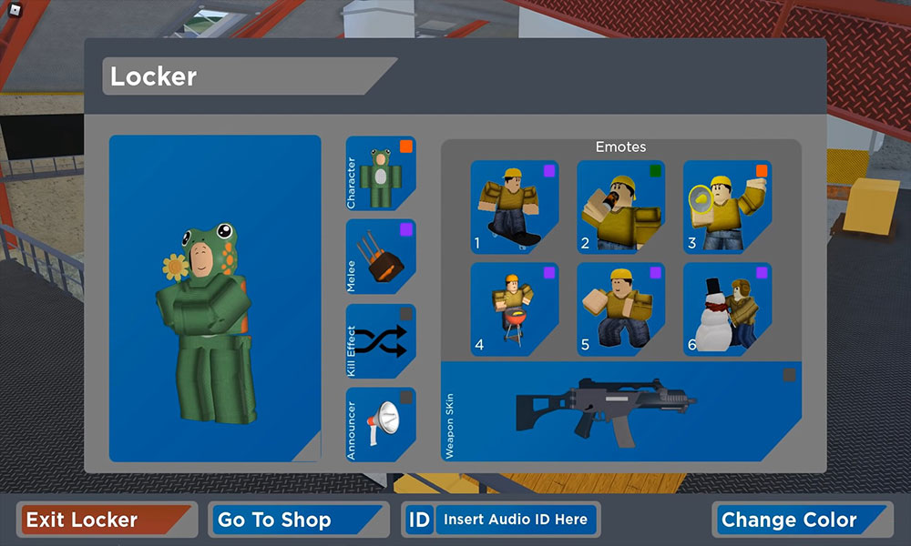How To Get The Froggy Skin In Arsenal Roblox - character roblox arsenal wallpaper