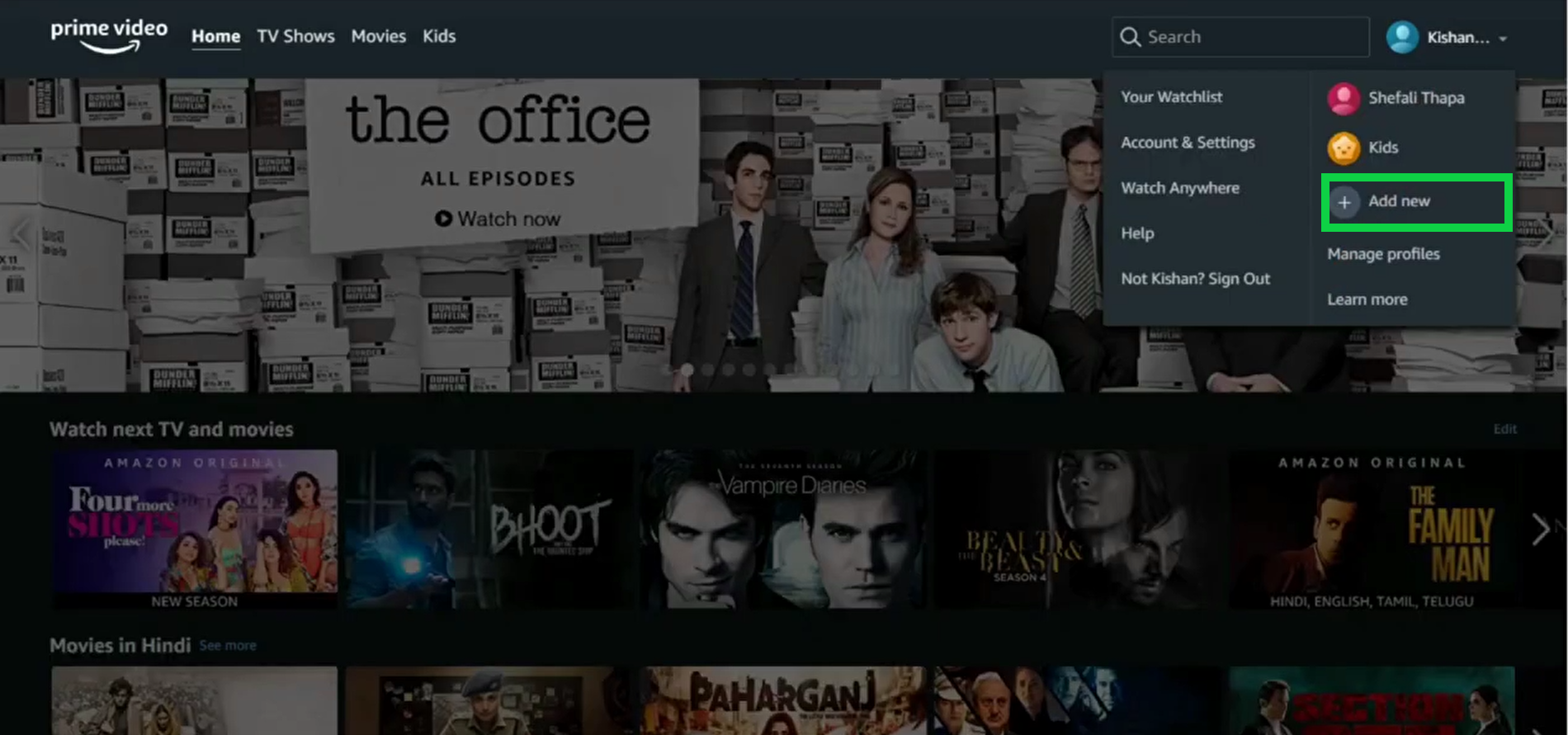 How to Add, Edit, and Delete User Profiles in Amazon Prime video