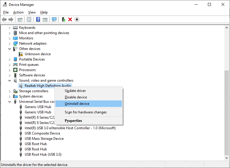 realtek hd audio manager update windows 10