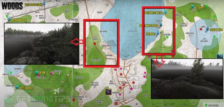 escape from tarkov woods exit locations map