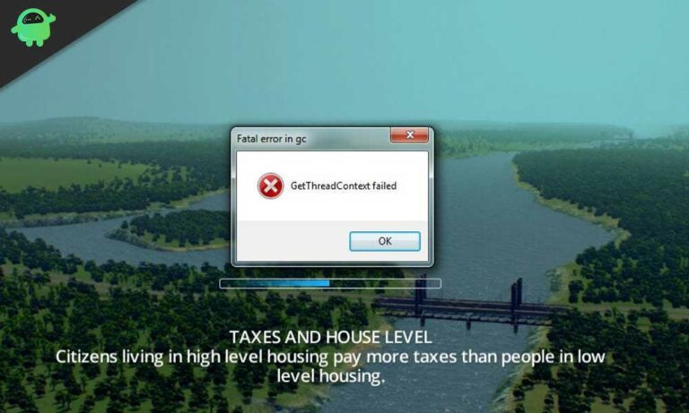 Cities skylines ошибка getthreadcontext failed