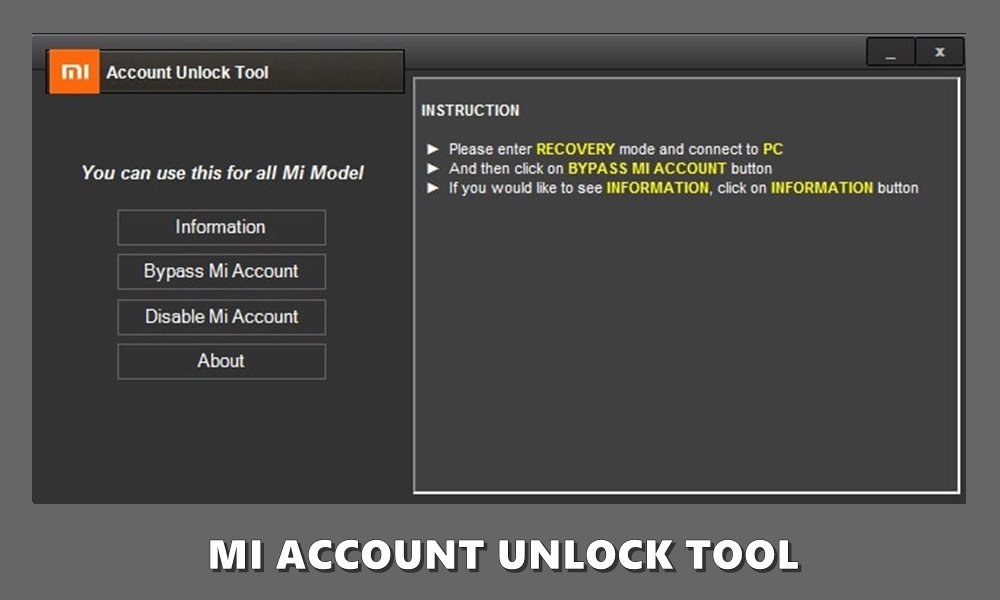 Download Mi Account Unlock Tool Remove Frp Cloud Verification From Xiaomi