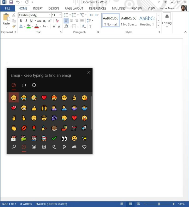 How to Insert Emoji in Microsoft Word Documents