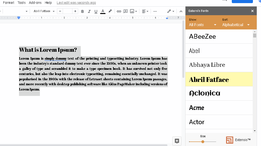 how to use custom fonts in google docs