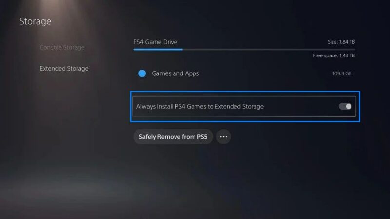 PS5 Extended Storage guide: Format USB drive, store, move, delete game