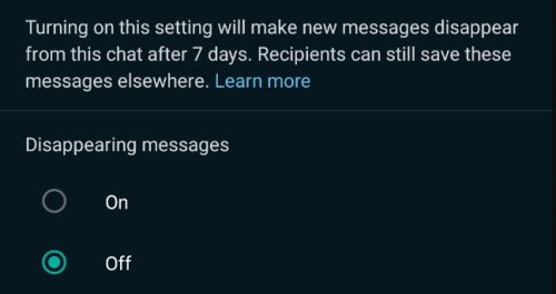 How to Send Disappearing Messages in WhatsApp