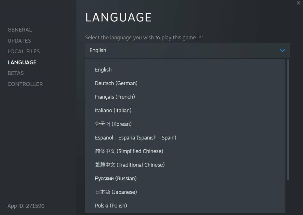 Steam language