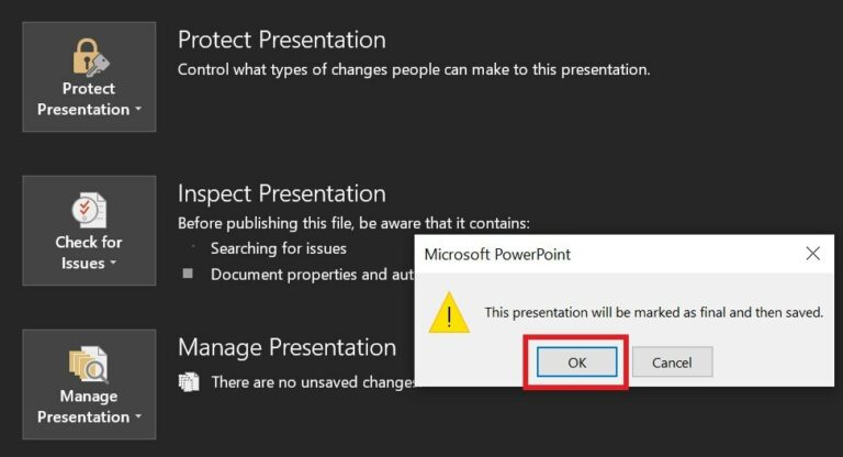 power point presentation read only