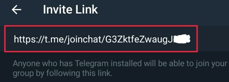 invite link telegram groups