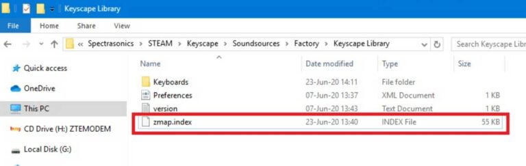 omnisphere index file