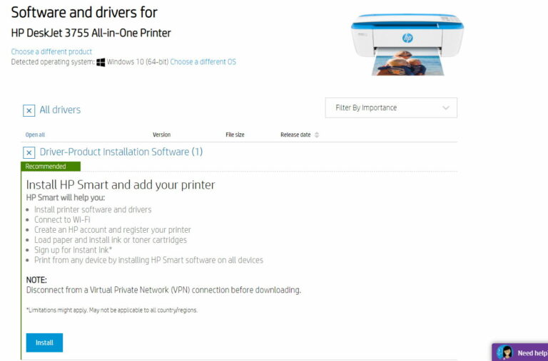 Download Latest Hp Deskjet 3755 All In One Printer Driver On Windows 11 10 8 7 