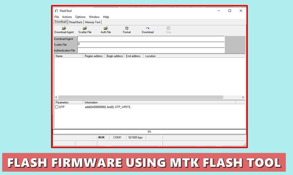 Download MTK Flash Tool How To Flash Firmware Using It