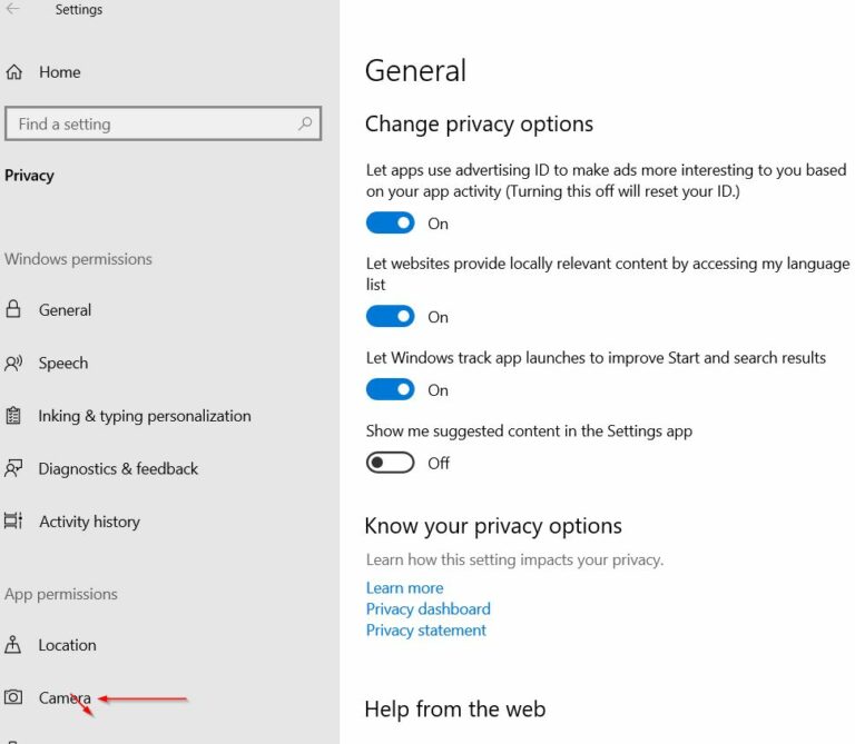 Fix: Dell Camera Not Working in Windows 10