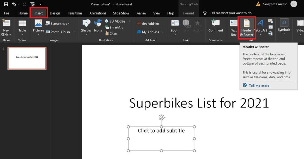 How To Add Headers And Footers In Microsoft Powerpoint 4230