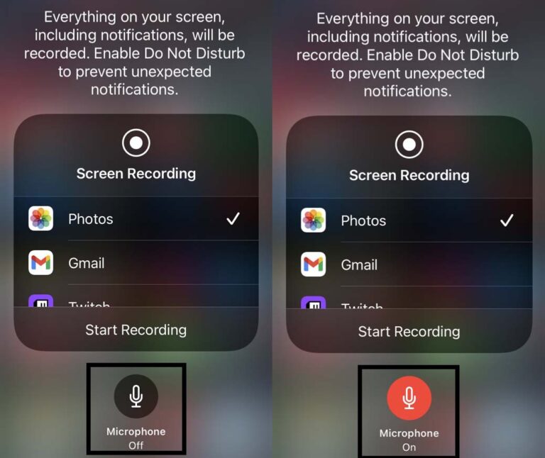 screen record facetime with audio