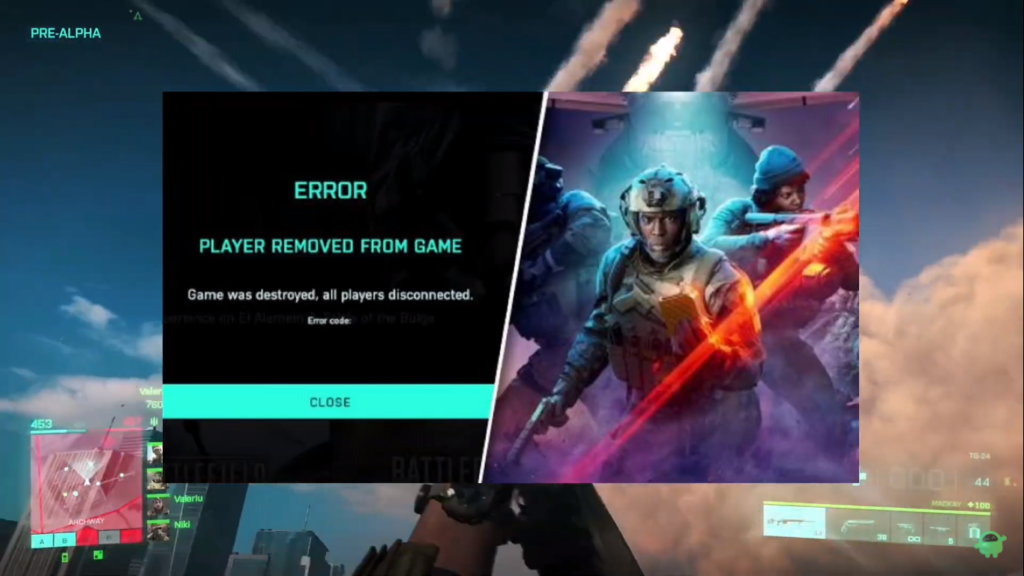 How to fix Battlefield 2042 Player removed from game error?