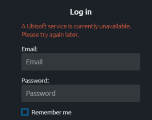 a ubisoft service is currently unavailable ubisoft connect