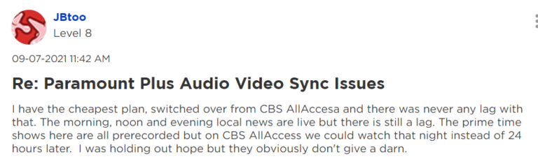 Fix: Paramount Plus Audio and Video is Out of Sync