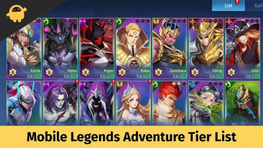 Mobile Legends Adventure Hero Tier List 2024 Updated