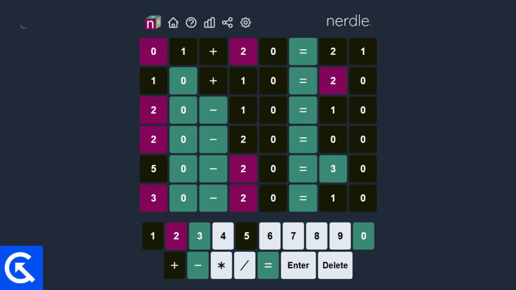 Today's Nerdle Answer | November 21, 2024