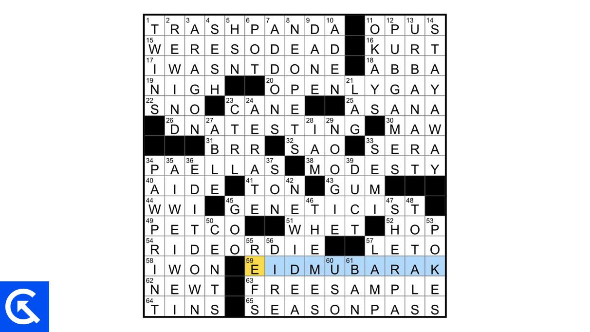 NYT Crossword Answers Today January 20, 2024