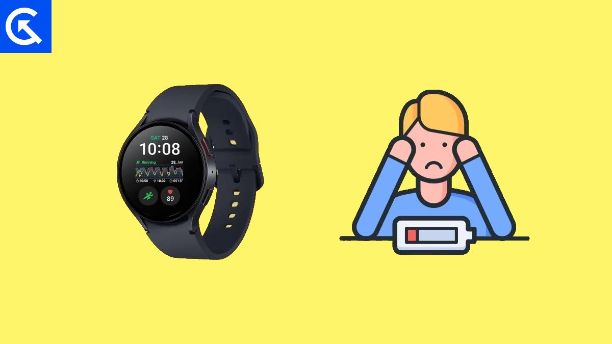 Galaxy watch sales battery draining fast