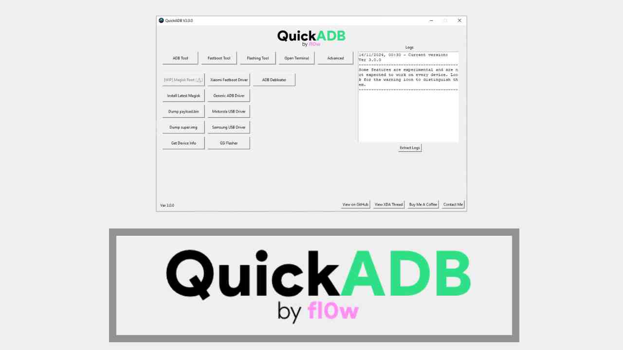 Download QuickADB: A GUI Tool to Execute ADB and Fastboot Commands